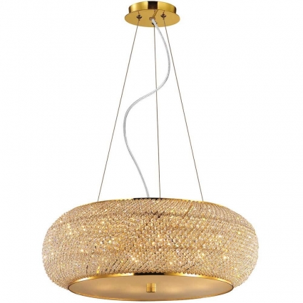 Подвесной светильник Ideal Lux Pasha SP14 Oro в стиле модерн, цвет золотой