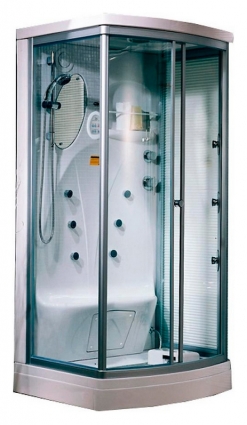 Душевая кабина Appollo TS-35W R прямоугольная-асимметричная, поддон средний, с гидромассажем
