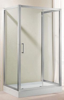 Душевой уголок Cezares Porta AH12 110/80 C Cr прямоугольный, двери раздвижные
