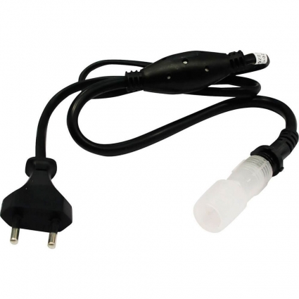 Сетевой шнур Feron 2w для дюралайта LEDR2W (шнур 0,8м) LD122 26093, цвет черный