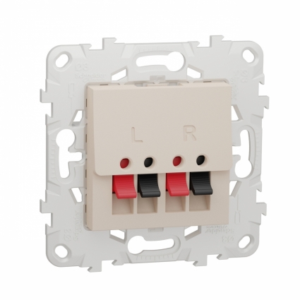 Аудиорозетка Schneider Electric Unica New NU548644 цвет бежевый