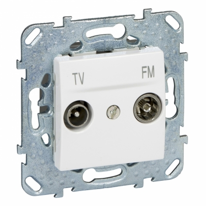 Розетка TV-FM одиночная Schneider Electric Unica MGU5.451.18ZD цвет белый