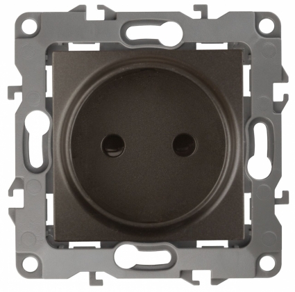 Розетка ЭРА 12 2P 16A 250V 12-2105-13 в стиле модерн, цвет бронза