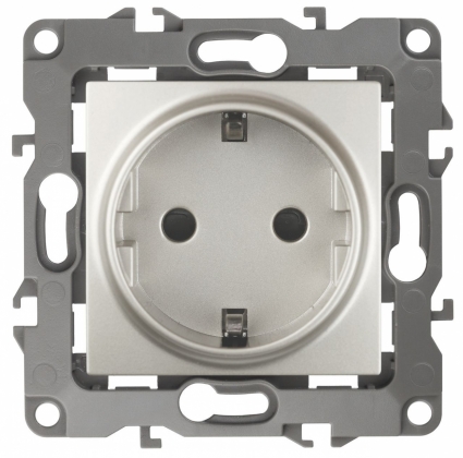 Розетка ЭРА 12 2P E Schuko 16A 250V 12-2101-15 в стиле модерн