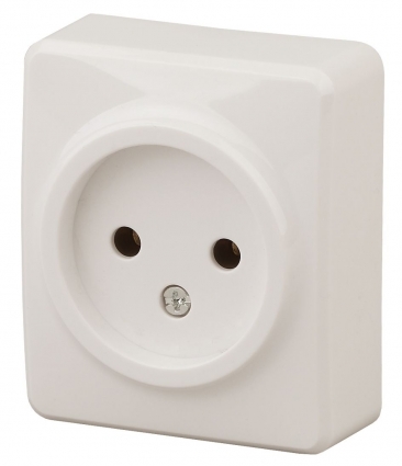 Розетка ЭРА Эксперт 2P 16A 250V 11-2201-02 в современном стиле