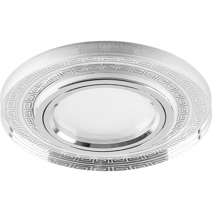 Встраиваемый светильник Feron CD960 32650 в восточном стиле, цвет хром