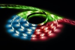 Светодиодная влагозащищенная лента Feron 14,4W/m 60LED/m 5050SMD RGB 5M LS607 27651, цвет разноцветный, мощность 72 Вт