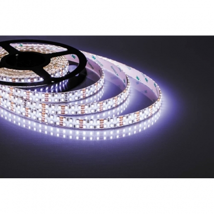 Светодиодная влагозащищенная лента Feron 19,2W/m 240LED/m 3528SMD холодный белый 5M LS615 27733, цвет белый, мощность 96 Вт