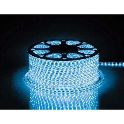 Светодиодная влагозащищенная лента Feron 4,4W/m 60LED/m 2835SMD синий 100M LS704 26242, цвет синий, мощность 440 Вт