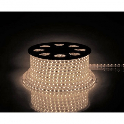 Светодиодная влагозащищенная лента Feron 4,4W/m 60LED/m 2835SMD теплый белый 100M LS704 26244, цвет белый, мощность 440 Вт