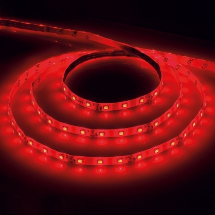 Светодиодная лента Feron 4,8W/m 60LED/m 2835SMD красный 5M LS603 27672, цвет красный, мощность 24 Вт
