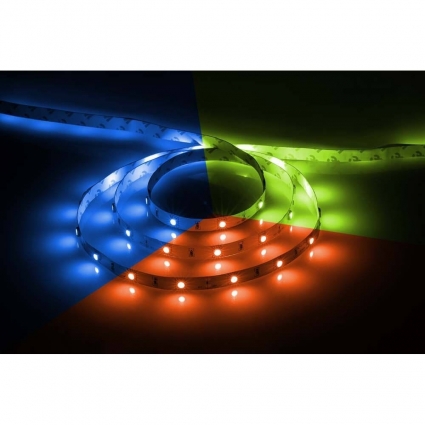 Светодиодная лента Feron 7,2W/m 30LED/m 5050SMD RGB 5M LS606 27678, цвет разноцветный, мощность 36 Вт
