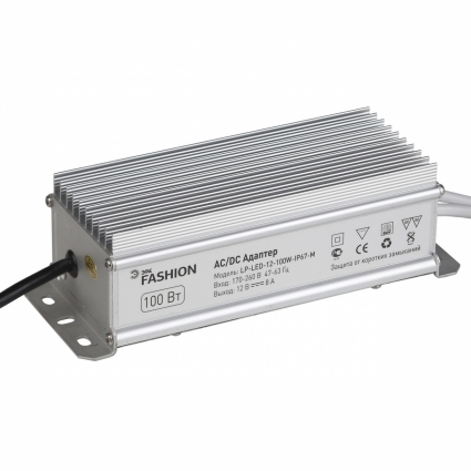 Блок питания для светодиодной ленты ЭРА LP-LED-12-100W-IP67-М цвет серый