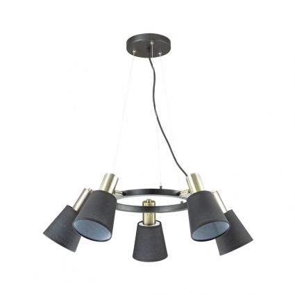 Подвесная люстра Lumion Marcus 3638/5 цвет черный, мощность 300 Вт