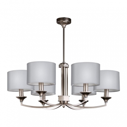 Deko-light Подвесная люстра Kutek Decor Abazur DEC-ZW-6 (N/A) цвет матовый никель, мощность 240 Вт