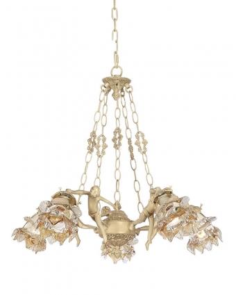 Подвесная люстра Lumien Hall Эльза H17050/5YHG мощность 300 Вт