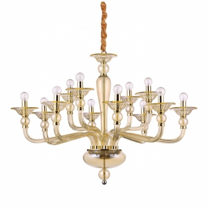 Подвесная люстра Ideal Lux Danieli SP12 Ambra мощность 480 Вт