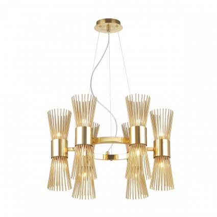 Подвесная люстра Odeon Light Dorta 4638/12 цвет золотой, мощность 480 Вт