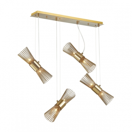 Подвесная люстра Odeon Light Dorta 4638/8 цвет золотой, мощность 320 Вт