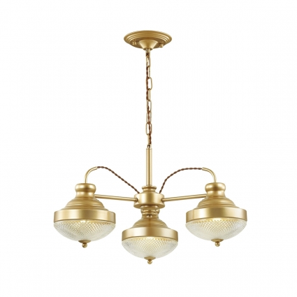 Подвесная люстра Odeon Light Krona 4658/3 цвет золотой, мощность 120 Вт