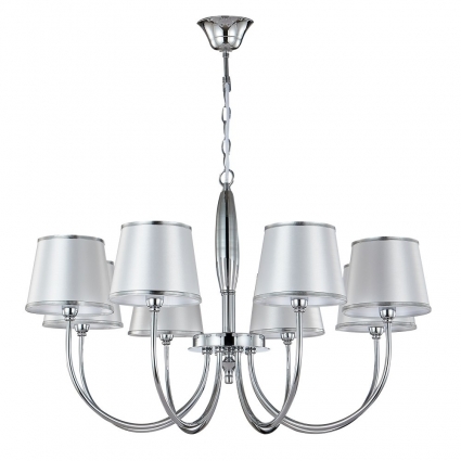 Подвесная люстра Crystal Lux FAVOR SP8 CHROME цвет серый, мощность 480 Вт
