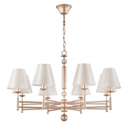 Подвесная люстра Crystal Lux FLAVIO SP8 GOLD цвет золотой, мощность 480 Вт