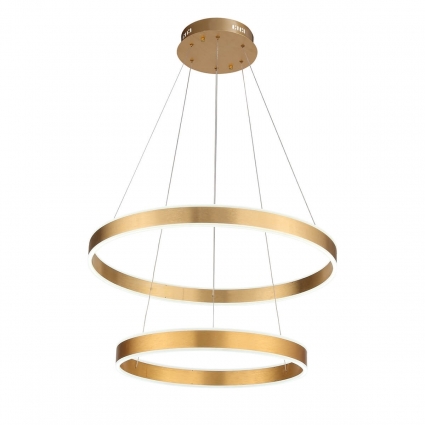 Подвесная светодиодная люстра ST Luce Onze SL944.203.02 цвет золотой, мощность 87 Вт