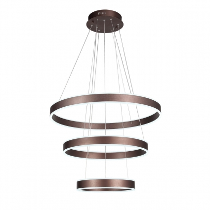 Подвесная светодиодная люстра ST Luce Onze SL944.403.03 цвет коричневый, мощность 113 Вт