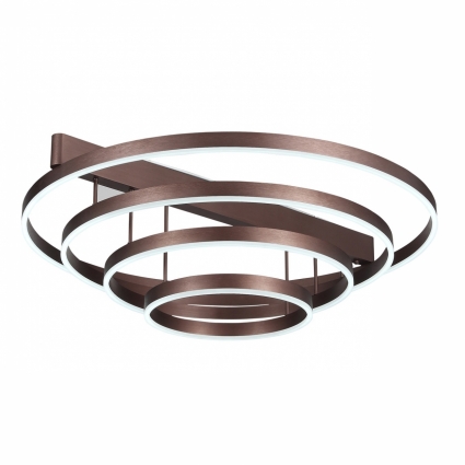 Потолочная светодиодная люстра ST Luce Onze SL944.402.04 цвет коричневый, мощность 84 Вт