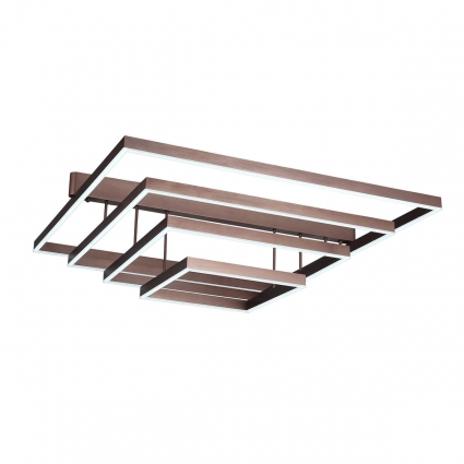 Потолочная светодиодная люстра ST Luce Piazza SL945.402.04 цвет коричневый, мощность 102 Вт
