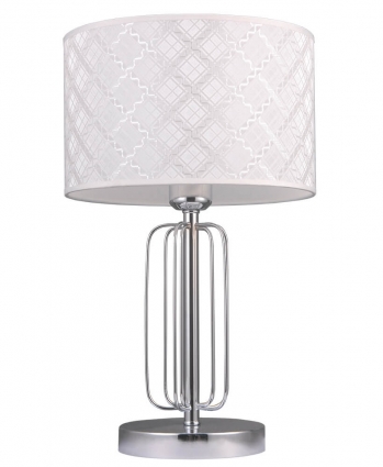 Настольная лампа Lumien Hall Агнис 1014/1T-CR-WT цвет белый, мощность 60 Вт
