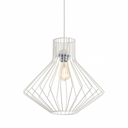Подвесной светильник Ideal Lux Ampolla-4 SP1 Bianco цвет белый, мощность 60 Вт