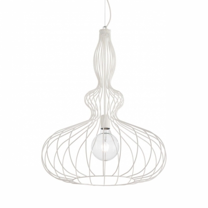 Подвесной светильник Ideal Lux Clarissa SP1 Bianco цвет белый, мощность 8 Вт