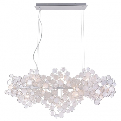 Подвесной светильник Crystal Lux Deseo SP15 L1400 Silver цвет серебро, мощность 900 Вт
