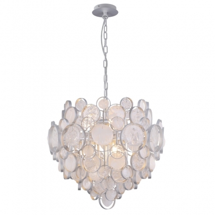 Подвесной светильник Crystal Lux Deseo SP6 D460 Silver цвет серебро, мощность 360 Вт