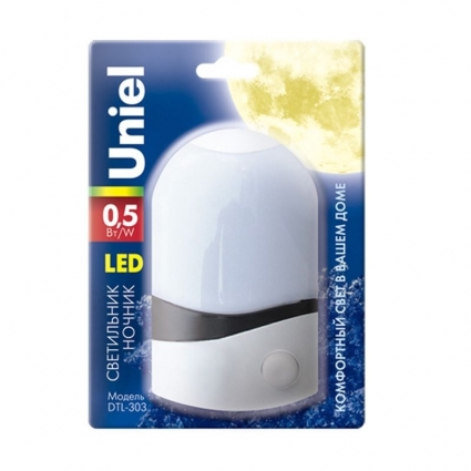 Настенный светодиодный светильник (02745) Uniel DTL-303-Селена/White/3LED/0,5W, цвет белый, мощность 0.5 Вт