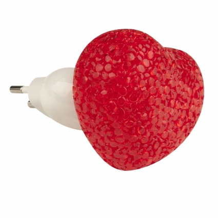 Настенный светодиодный светильник (10325) Uniel DTL-309-Сердечко/Red/1LED/0,1W, цвет красный, мощность 0.1 Вт
