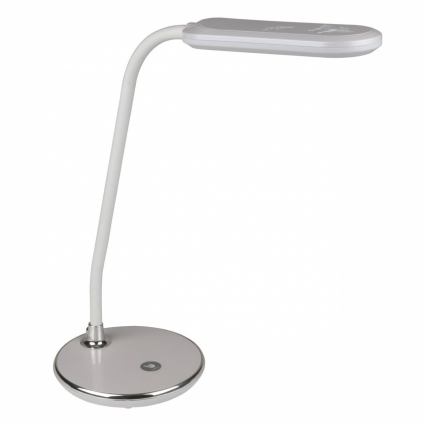 Настольная лампа (10290) Volpe TLD-522 Silver/LED/360Lm/6000K/Dimmer цвет серый, с диммером