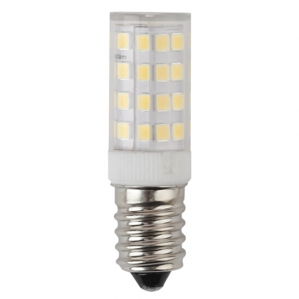Лампа светодиодная ЭРА E14 3,5W 4000K прозрачная LED T25-3,5W-CORN-840-E14, мощность 3.5 Вт