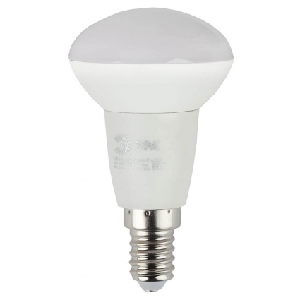 Лампа светодиодная ЭРА E14 6W 2700K матовая ECO LED R50-6W-827-E14 цвет белый