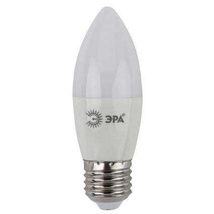 Лампа светодиодная ЭРА E27 10W 4000K матовая ECO LED B35-10W-840-E27