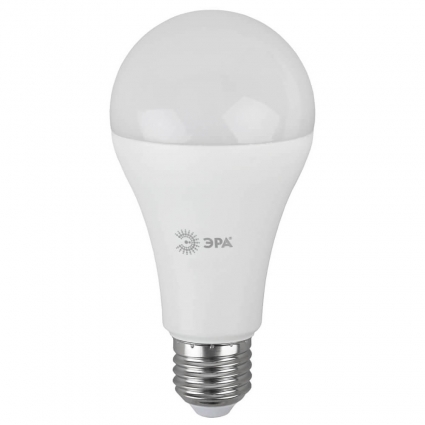 Лампа светодиодная ЭРА E27 21W 6000K матовая LED A65-21W-860-E27