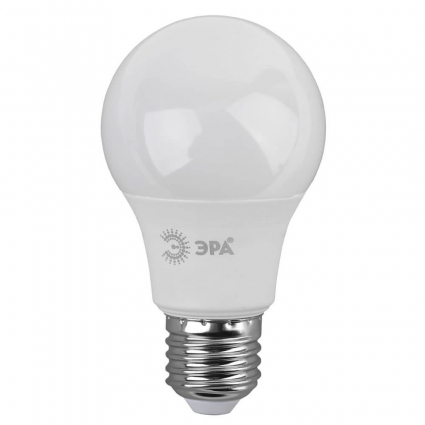 Лампа светодиодная ЭРА E27 9W 2700K матовая LED A60-9W-827-E27