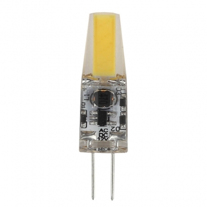 Лампа светодиодная ЭРА G4 1,5W 4000K прозрачная LED JC-1,5W-12V-COB-840-G4, мощность 1.5 Вт