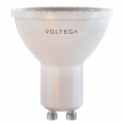 Лампа светодиодная Voltega GU10 6W 2800К прозрачная VG2-S1GU10warm6W-D 7108 цвет белый