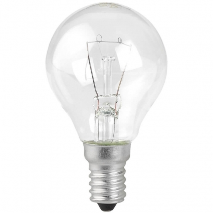Лампа накаливания ЭРА E14 60W 2700K прозрачная P45-60W-E14/ДШ 230-60 Е 14 (гофра)