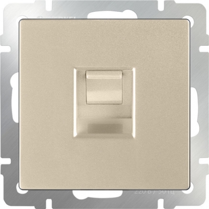 Werkel Телефонная розетка RJ-11 шампань WL11-RJ-11 4690389124525 цвет бежевый