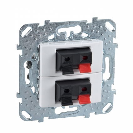 Аудиорозетка двойная Schneider Electric Unica MGU5.8787.18ZD цвет белый