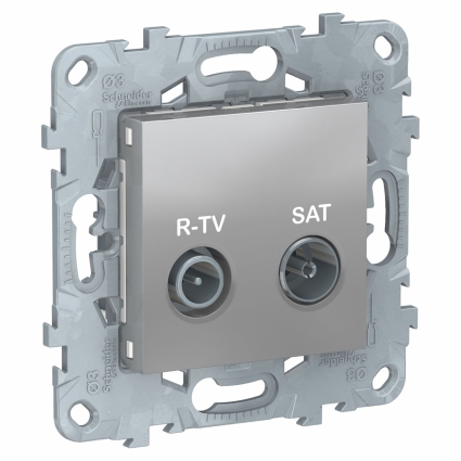Розетка R-TV/SAT одиночная Schneider Electric Unica New NU545430 цвет серый