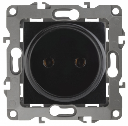 Розетка ЭРА 12 2P 16A 250V 12-2105-06 цвет черный